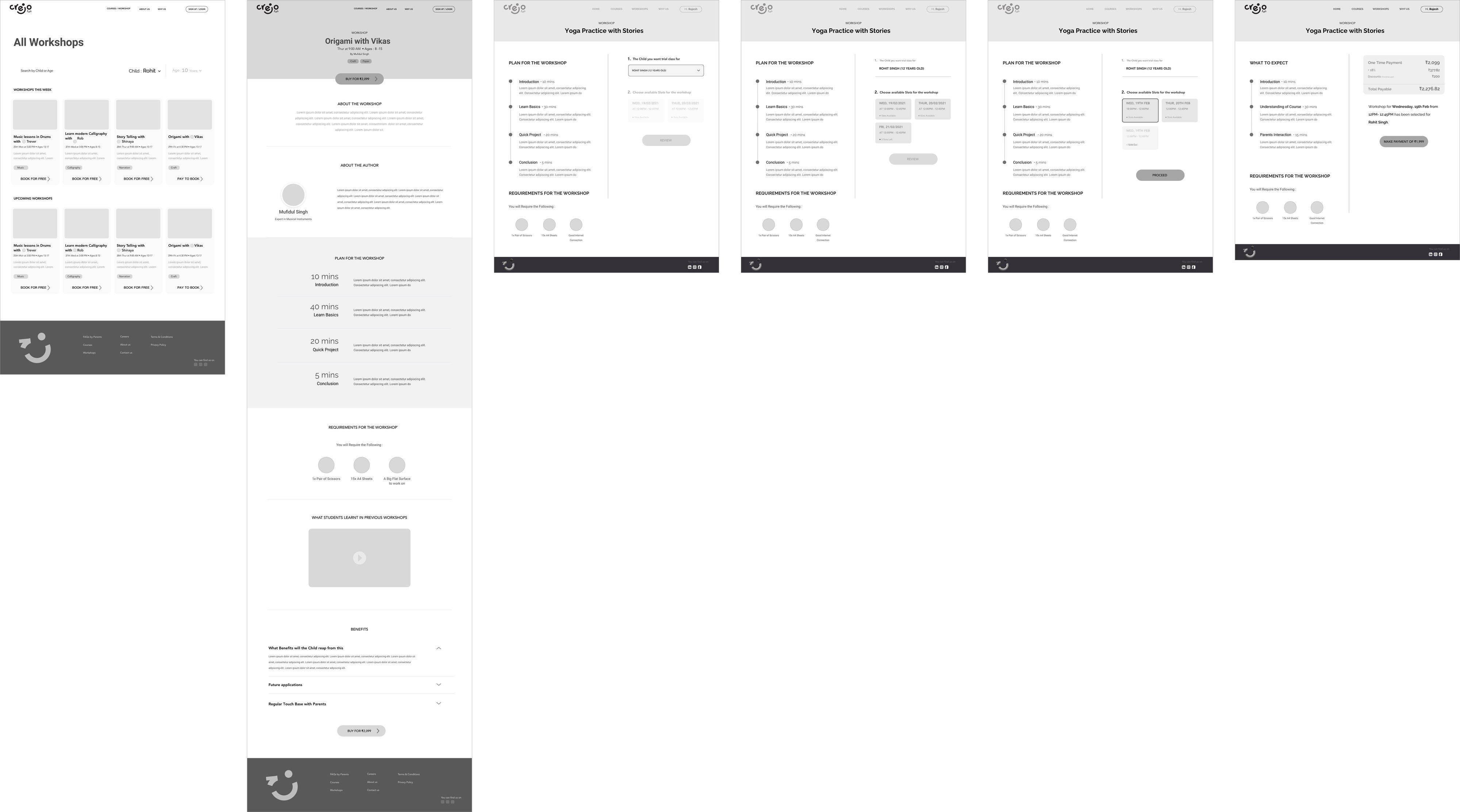 Booking a Workshop